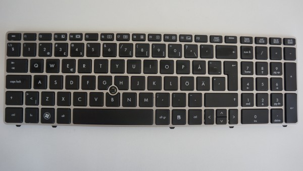 HP Elitebook 8560p/8570p Keyboard SPS641181-B71 Layout SWE/FIN A-Ware