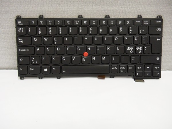Lenovo QWERTY Keyboard ThinkPad Yoga 370 DK NO SE FI Backlight 01AV715 V B #28