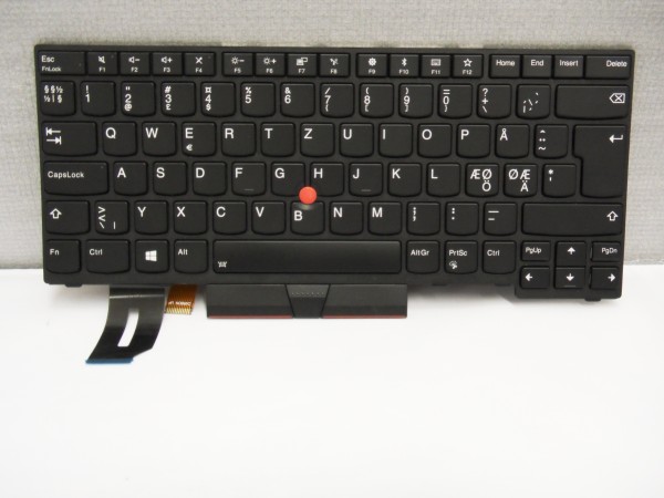 Lenovo QWERTY Keyboard ThinkPad E480 L480 T480S T490 DK NO SE FI Backlight 01YP399 V A #24