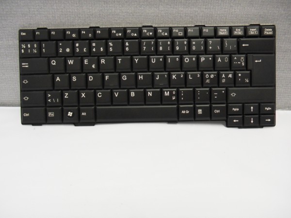 Fujitsu QWERTY Keyboard Lifebook E780 S710 T900 T730 DK NO SE FI CP503699-01 V A #21