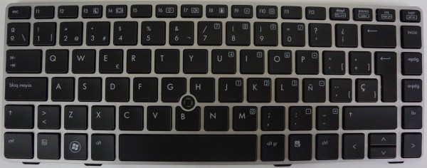 HP Elitebook 8470p Keyboard SPS686299-071 Layout ESP A-Ware